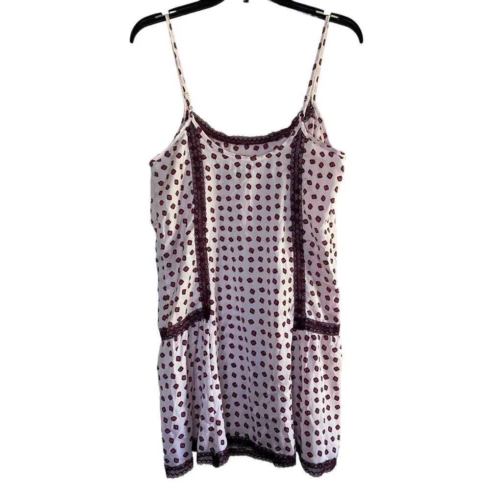 AERIE woman's size small S slip on pink lace sleep night romance slip dress
